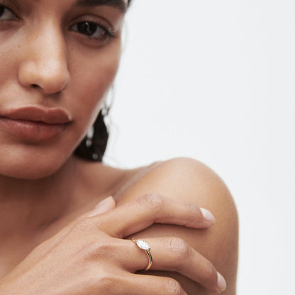 0.5 CT Marquise Shaped Solitaire Lab Grown Diamond Engagement Ring