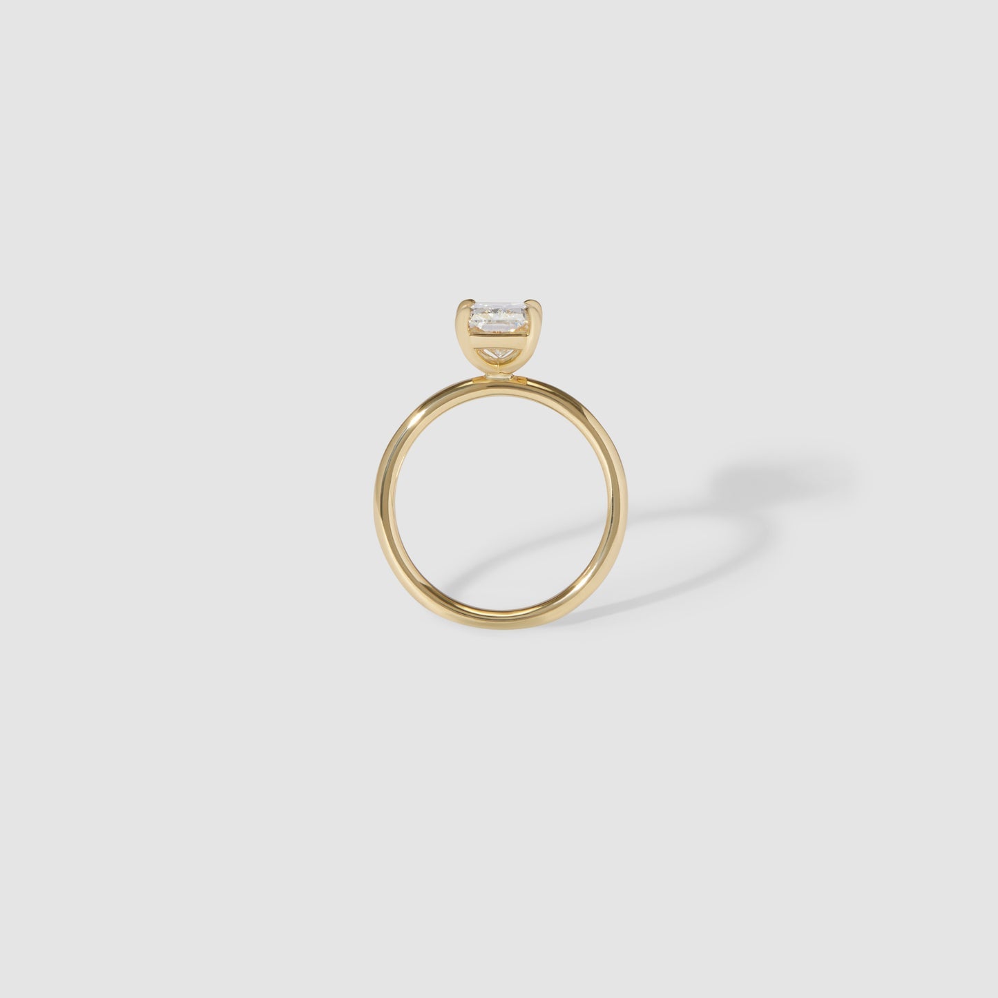 2.52 CT Radiant Shaped Solitaire Lab Grown Diamond Engagement Ring