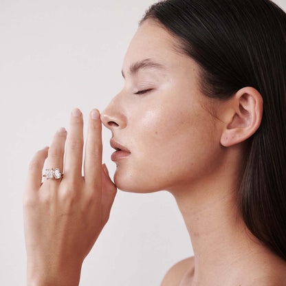 2 TCW Radiant & Oval Shaped Toi Et Moi Lab Grown Diamond Engagement Ring