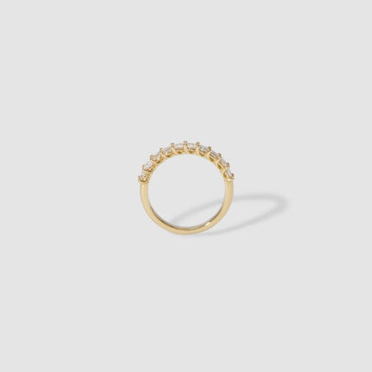 0.27 TCW Princess Shaped Half Eternity Lab Grown Diamond Wedding Band- Custom Listing For Sam