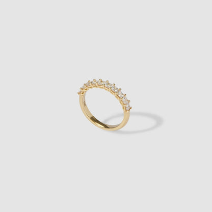 0.27 TCW Princess Shaped Half Eternity Lab Grown Diamond Wedding Band- Custom Listing For Sam